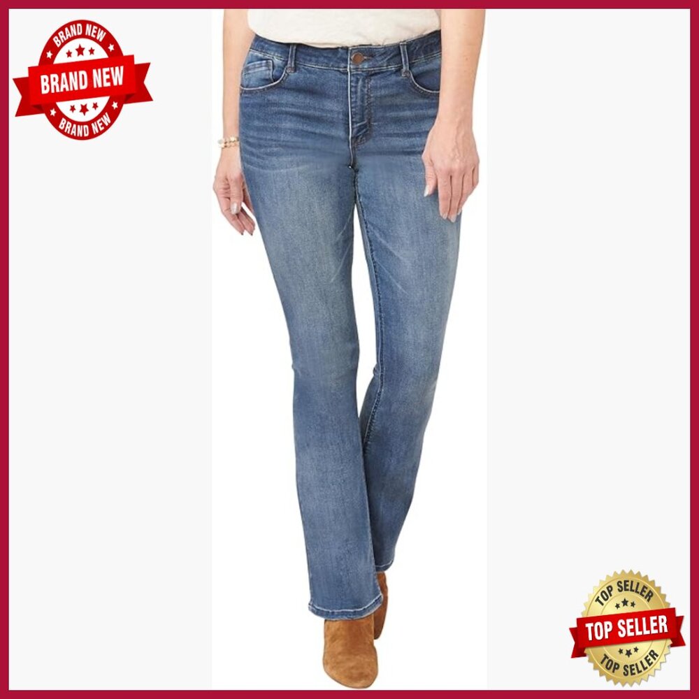 High Rise Boot Cut Jeans With Ab Solution Technology 32 Inseam